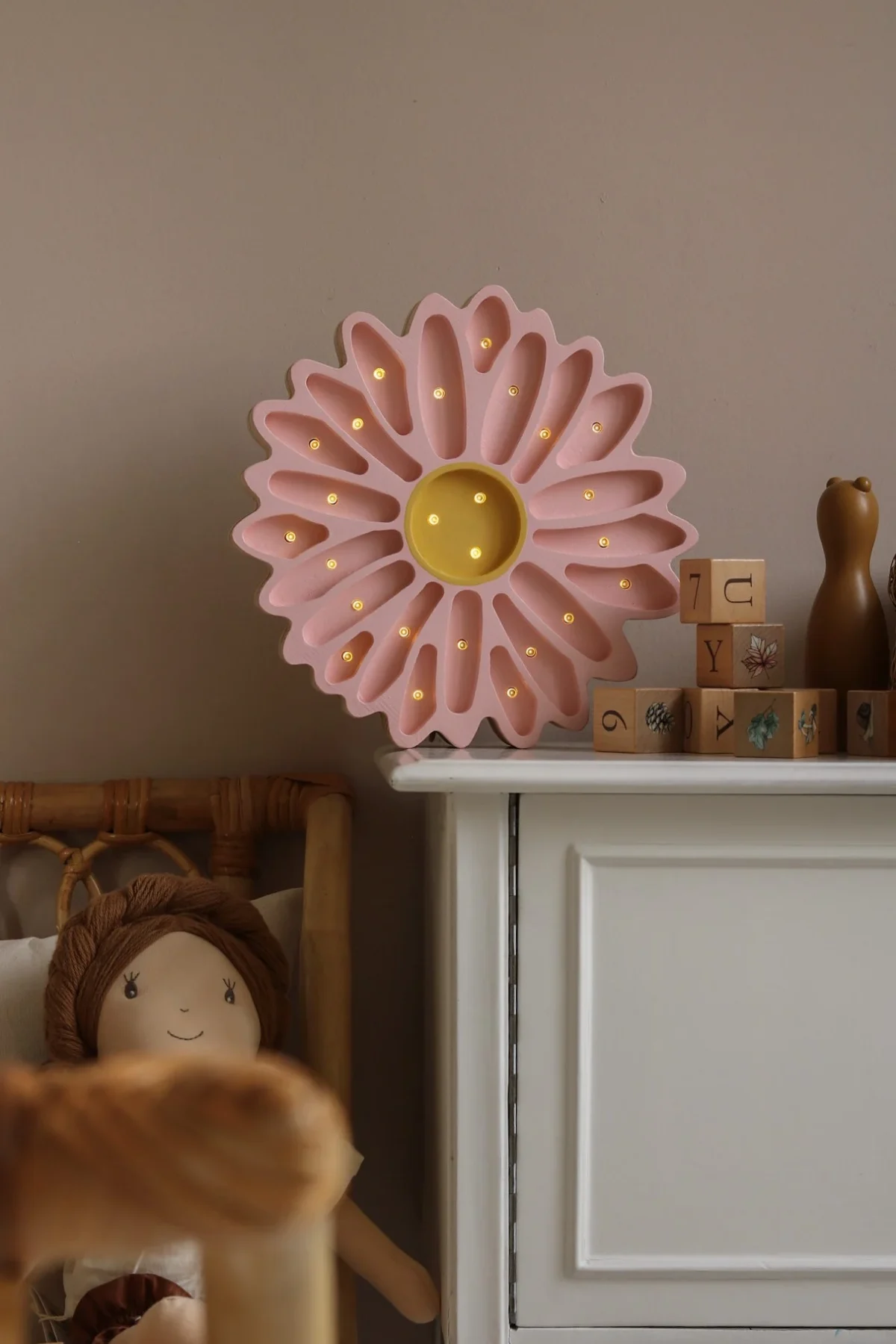 Little Lights Daisy — Wooden Night Light, photo 2