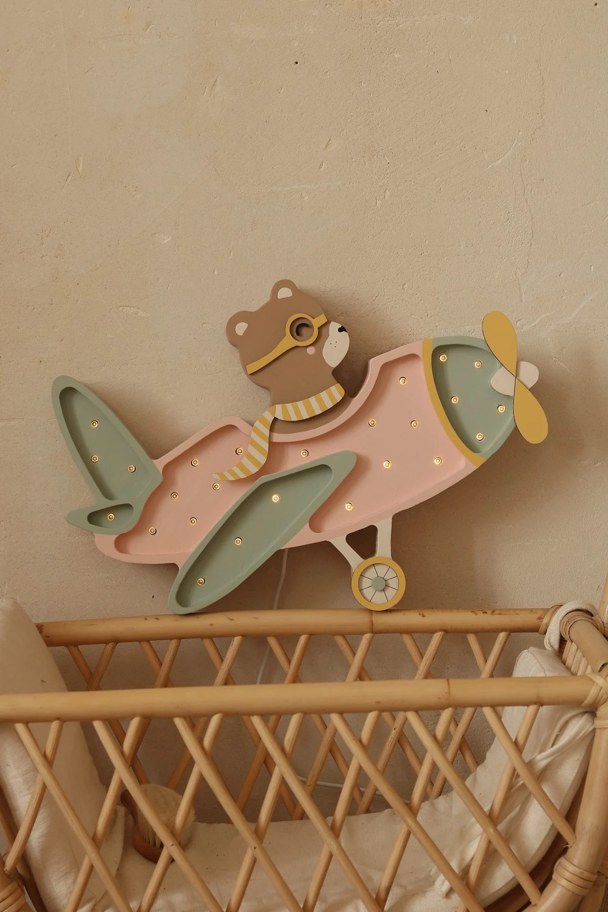 Little Lights Vintage Aircraft — Wooden Night Light, photo 6