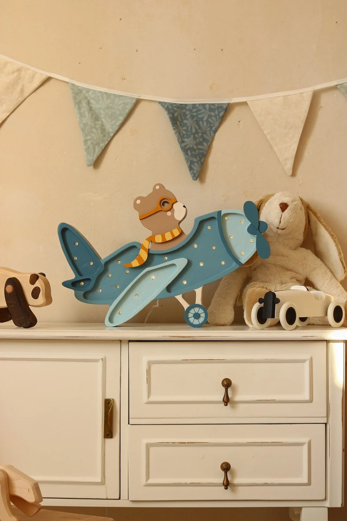 Little Lights Vintage Aircraft — Wooden Night Light, photo 4