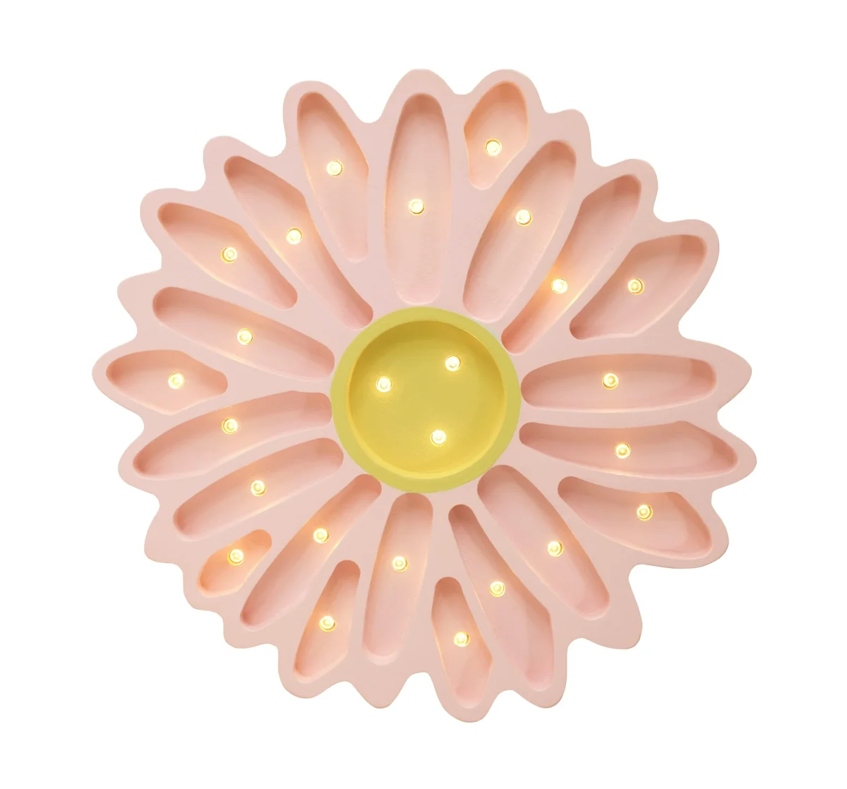 Little Lights Daisy — Wooden Night Light — Pink