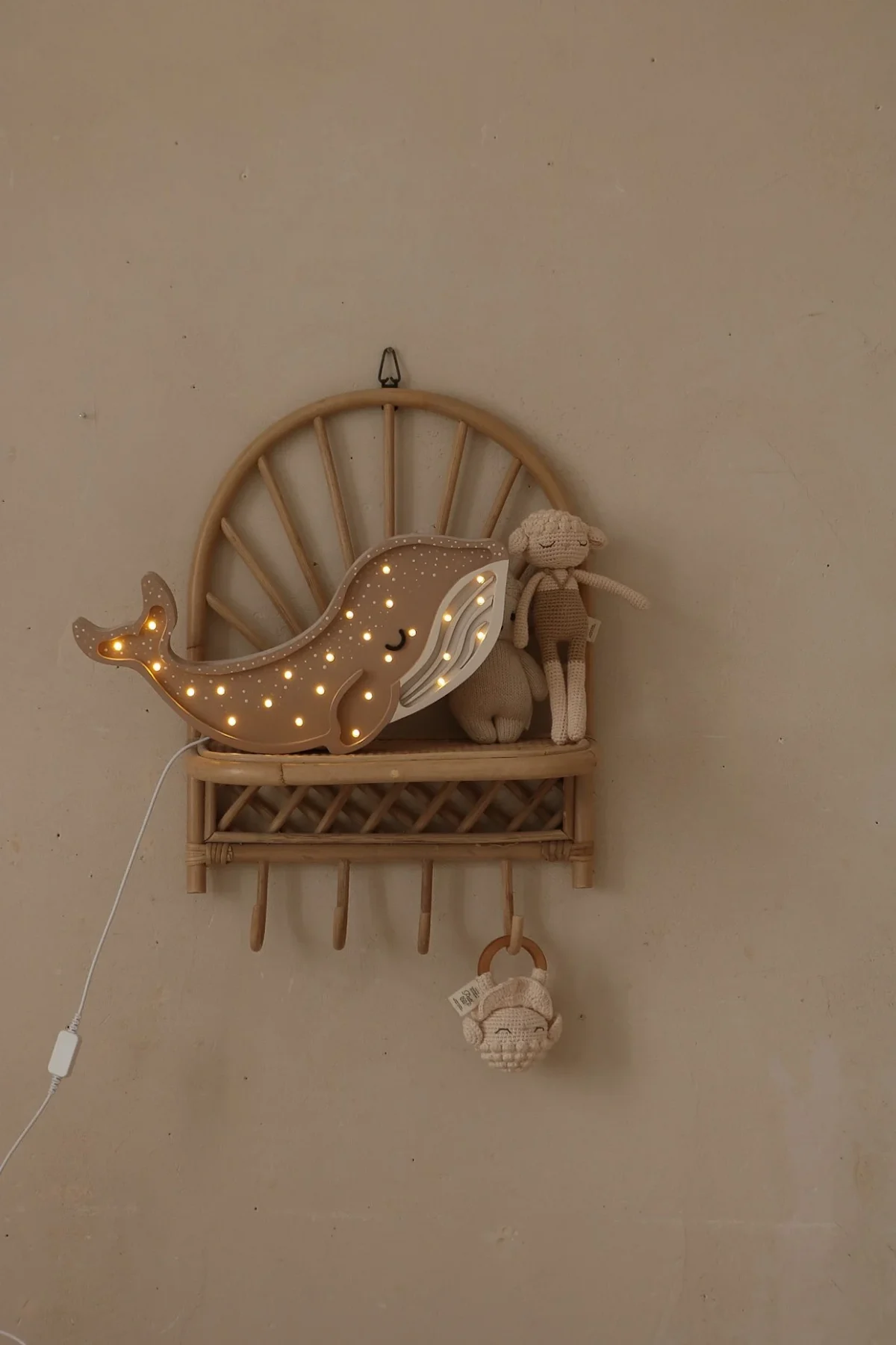 Little Lights Whale — Wooden Night Light, photo 2