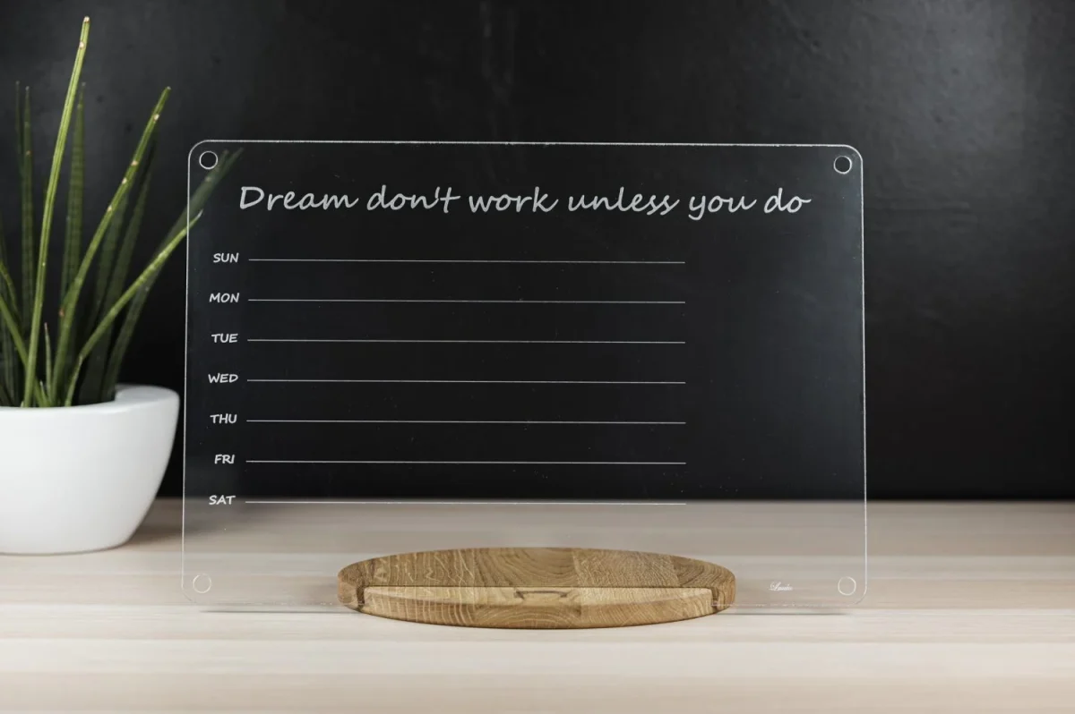 Acrylic Wall Planner Board for Kids, 45 × 60 cm