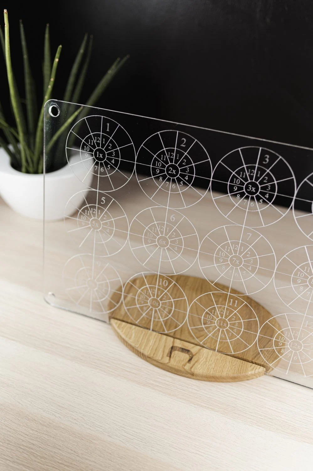 Multiplication Table Wall Board, Clear Acrylic, photo 4