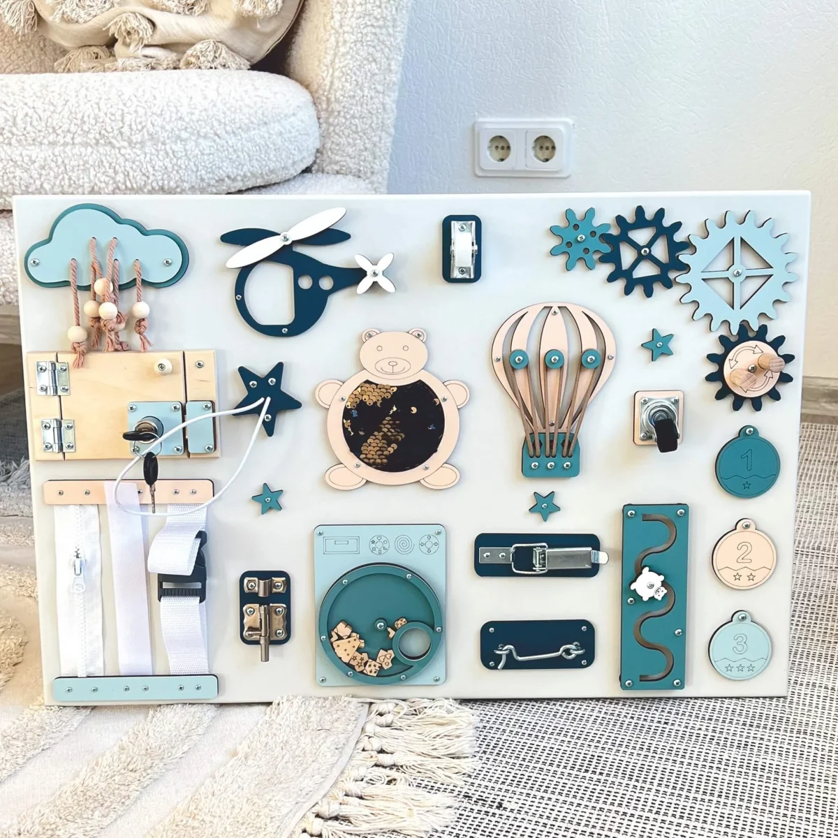 Montessori Busy Board, 40 × 60 cm, photo 4