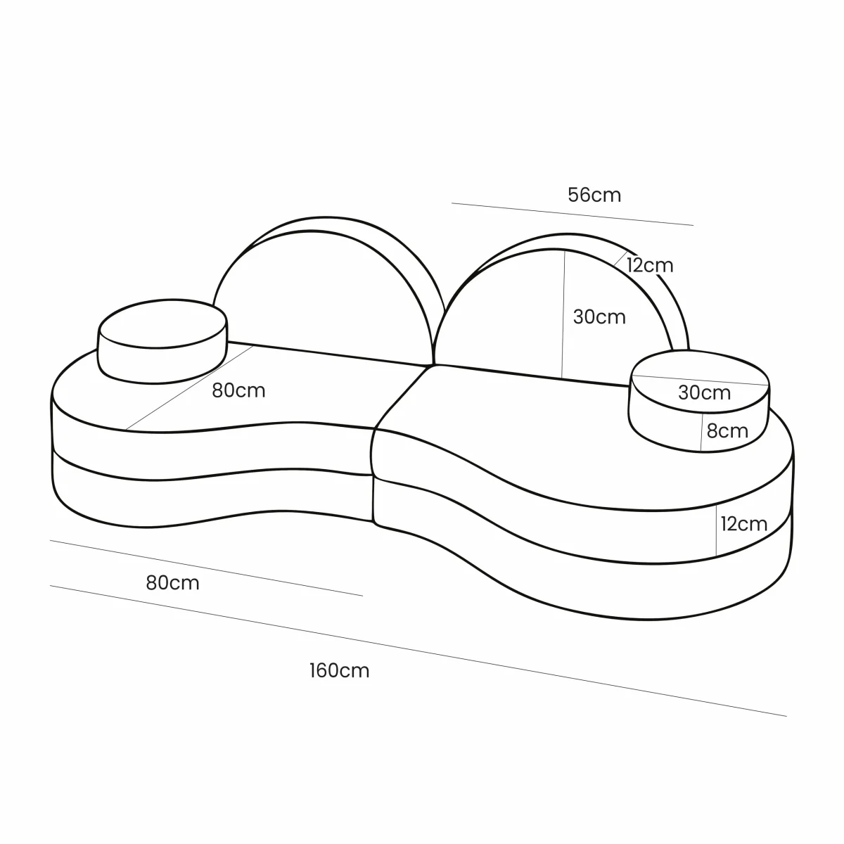 MeowBaby Coccolo — Modular Kids’ Sofa, 6 Pieces, photo 8