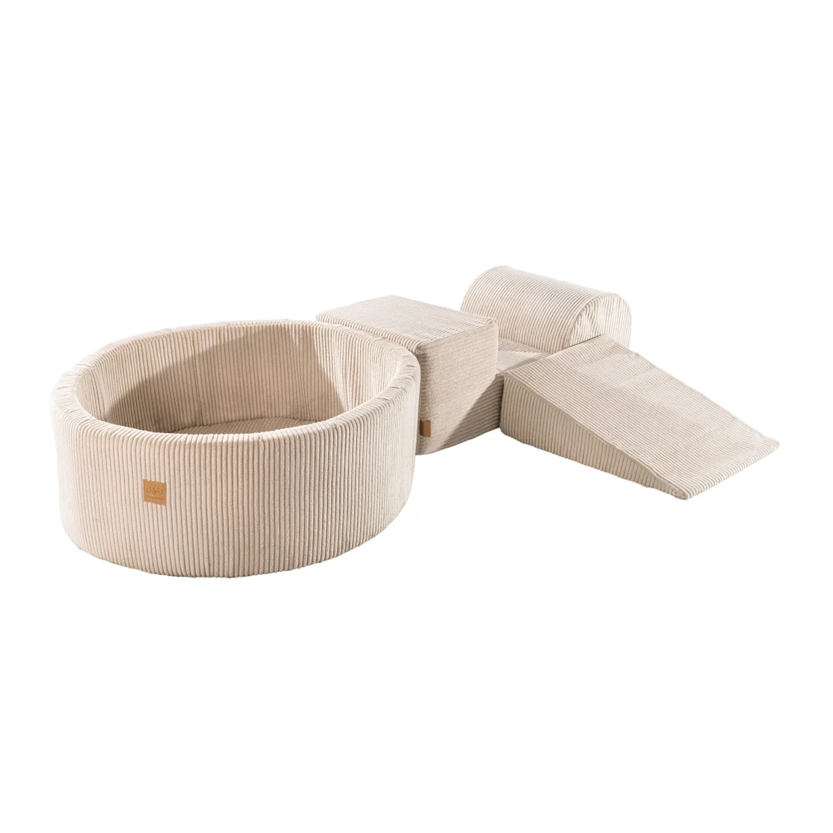 Foam Playset with Round Ball Pit 90 × 30 cm, 3 Modules