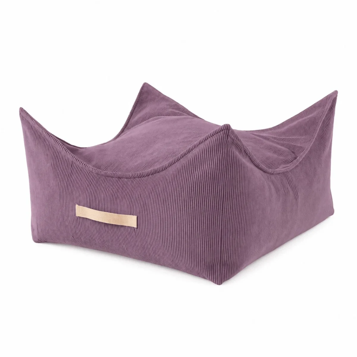 Square Corduroy Pouf for Children