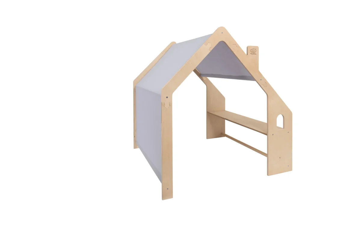 Wooden Playhouse with Fabric Canopy, photo 6