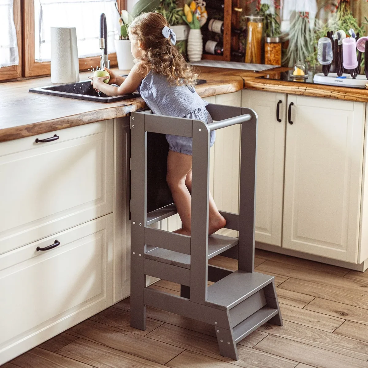Pine Wood Kitchen Helper with Board, photo 8