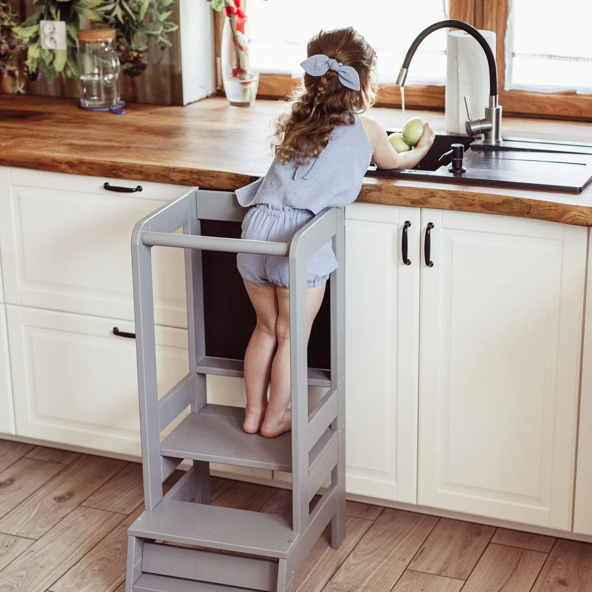 Pine Wood Kitchen Helper with Board, photo 6