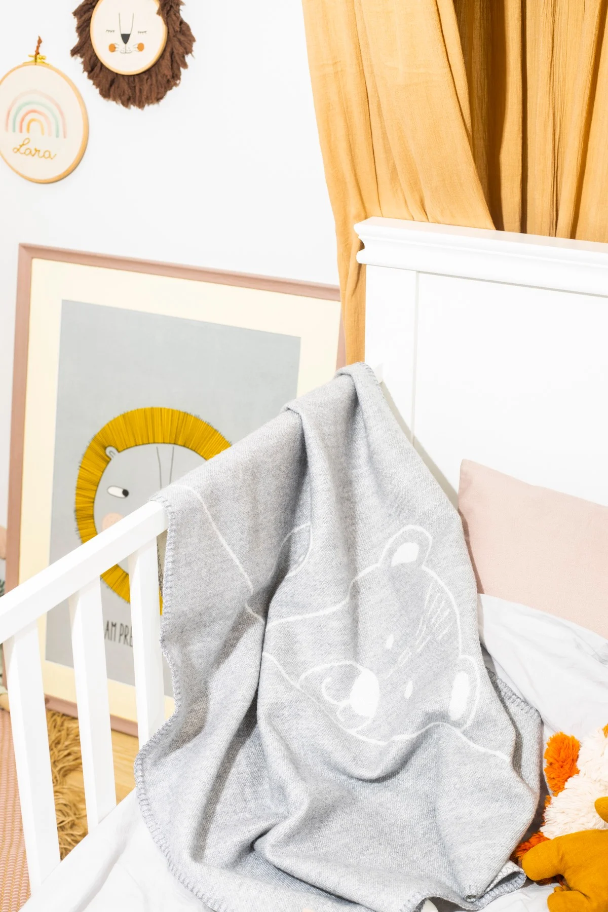 Merino Baby Blanket Who’s There?, 100 × 70 cm, photo 4