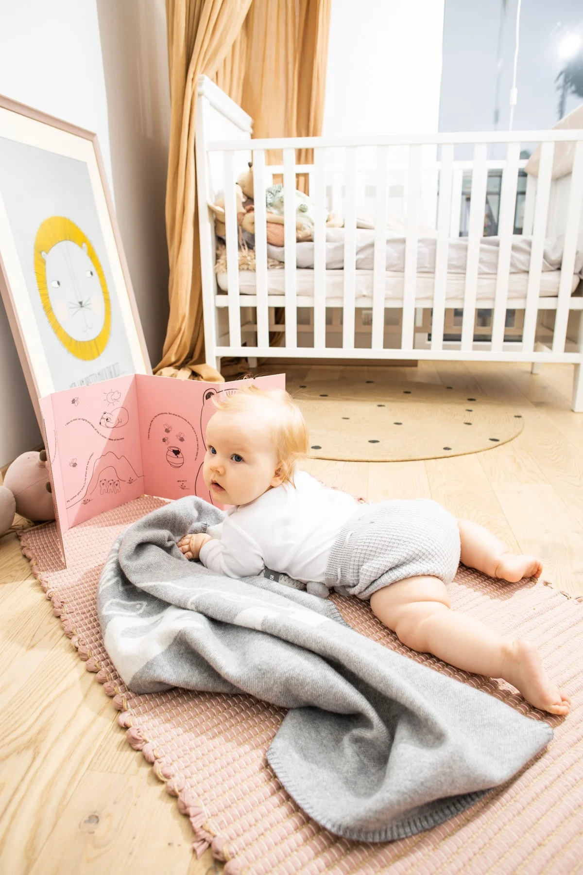 Merino Baby Blanket Who’s There?, 100 × 70 cm, photo 3