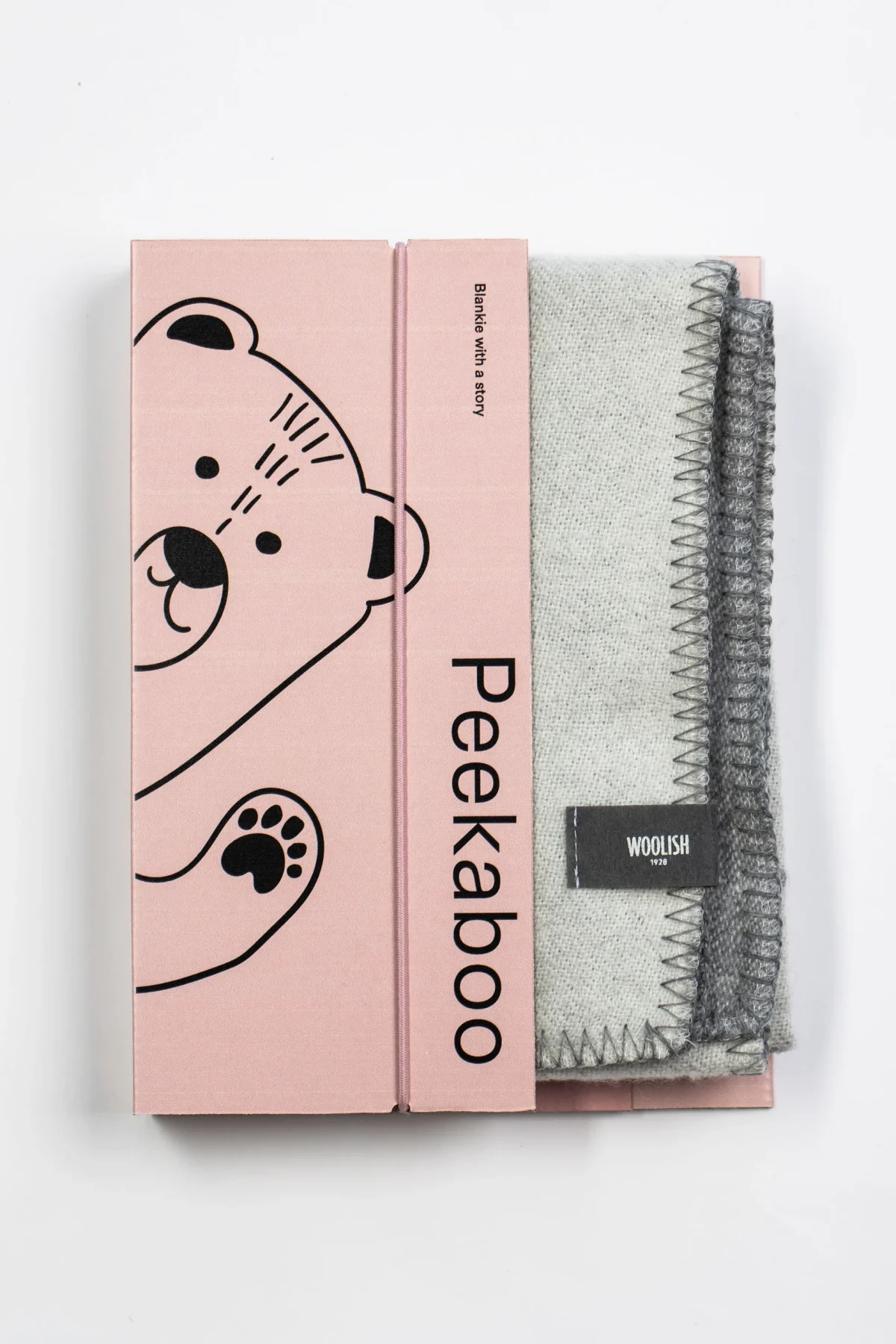 Merino Baby Blanket Who’s There?, 100 × 70 cm — Teddy