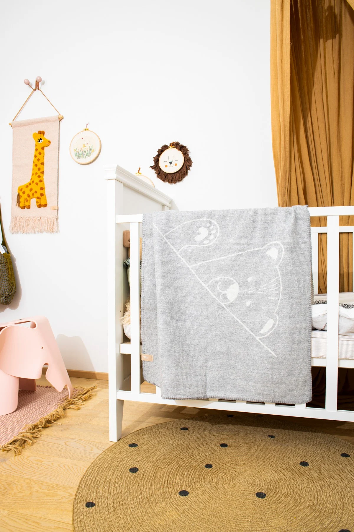 Merino Baby Blanket Who’s There?, 100 × 70 cm, photo 2