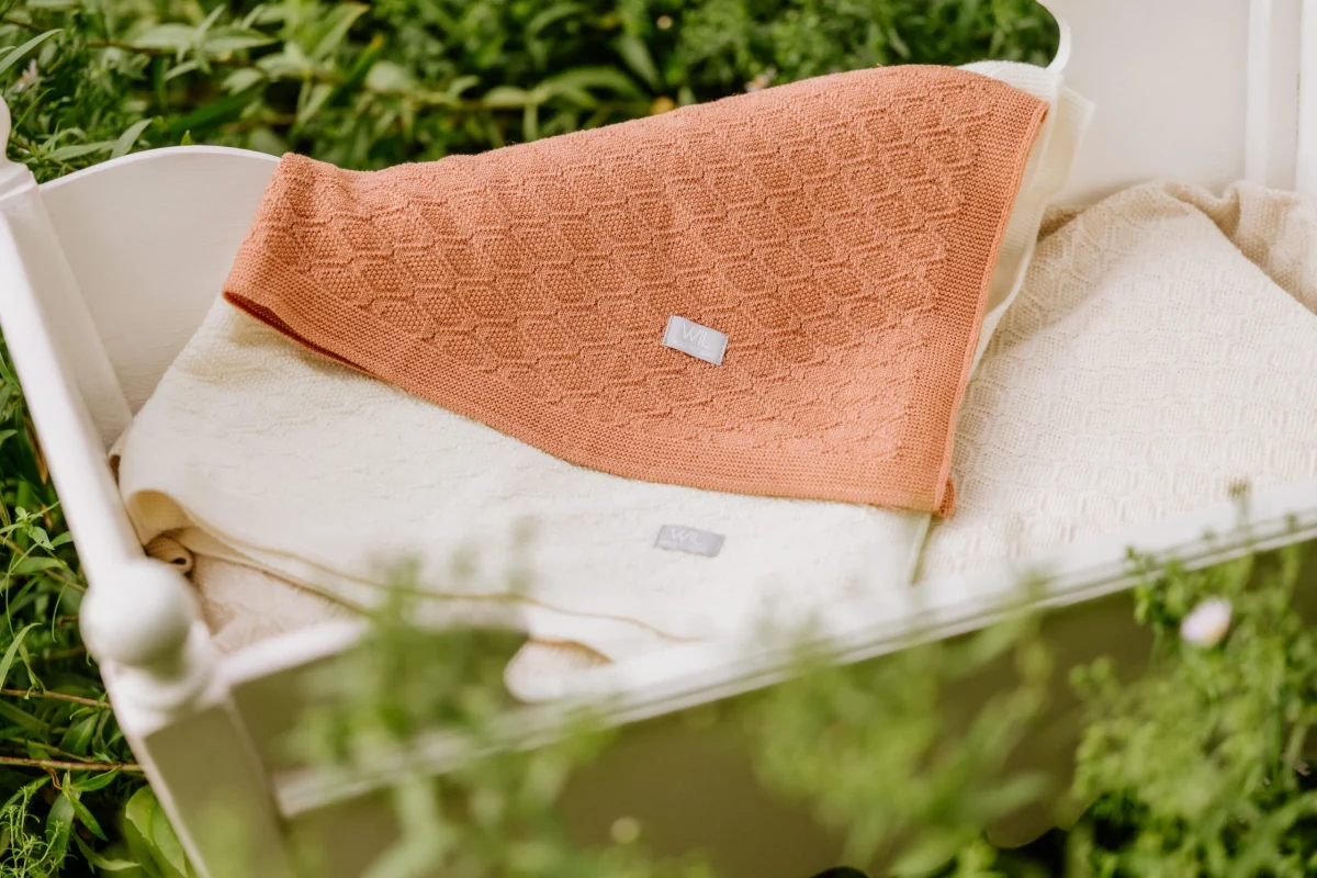 Merino wool baby blanket HAPPINESS, photo 2