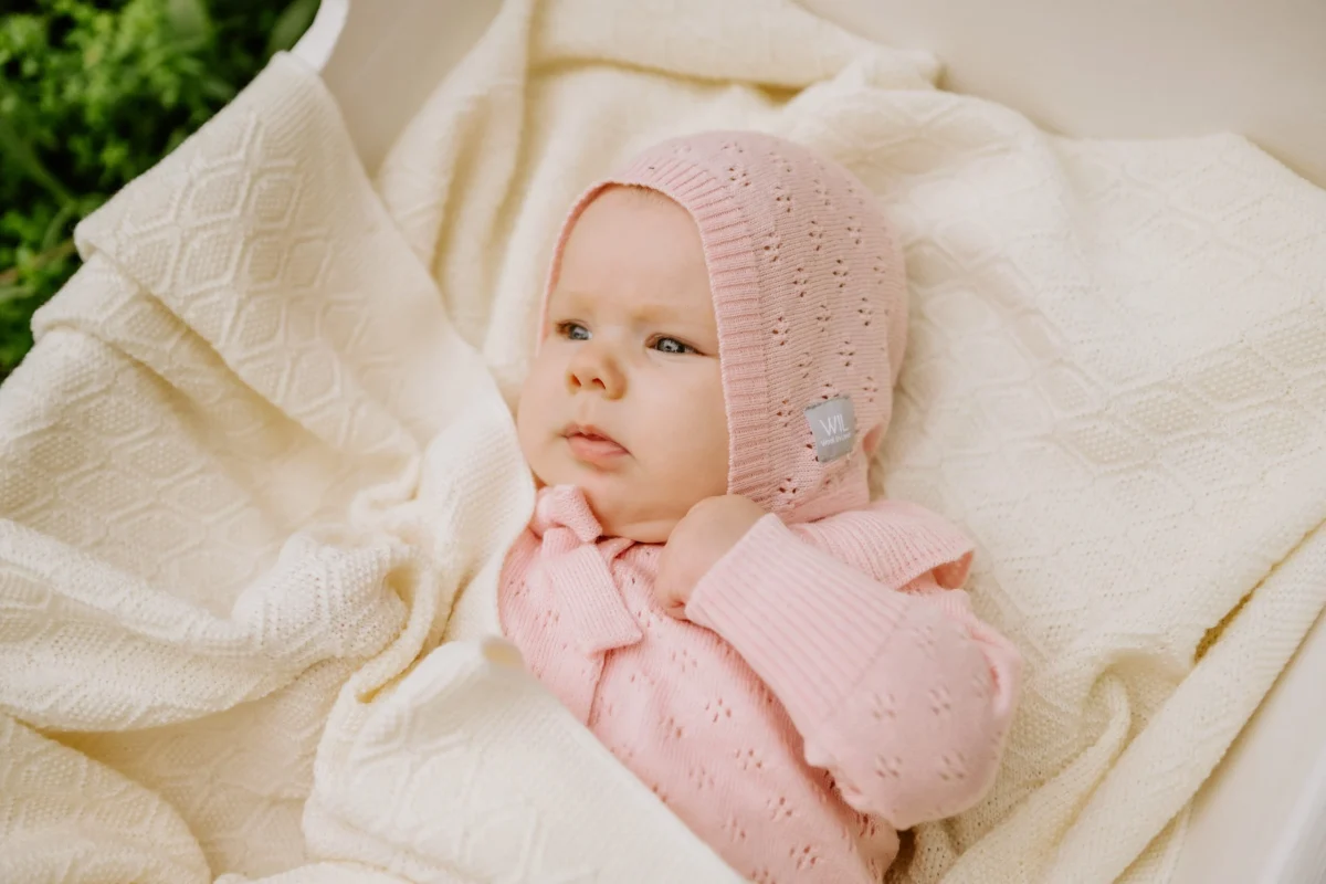 Merino wool baby blanket HAPPINESS, photo 10