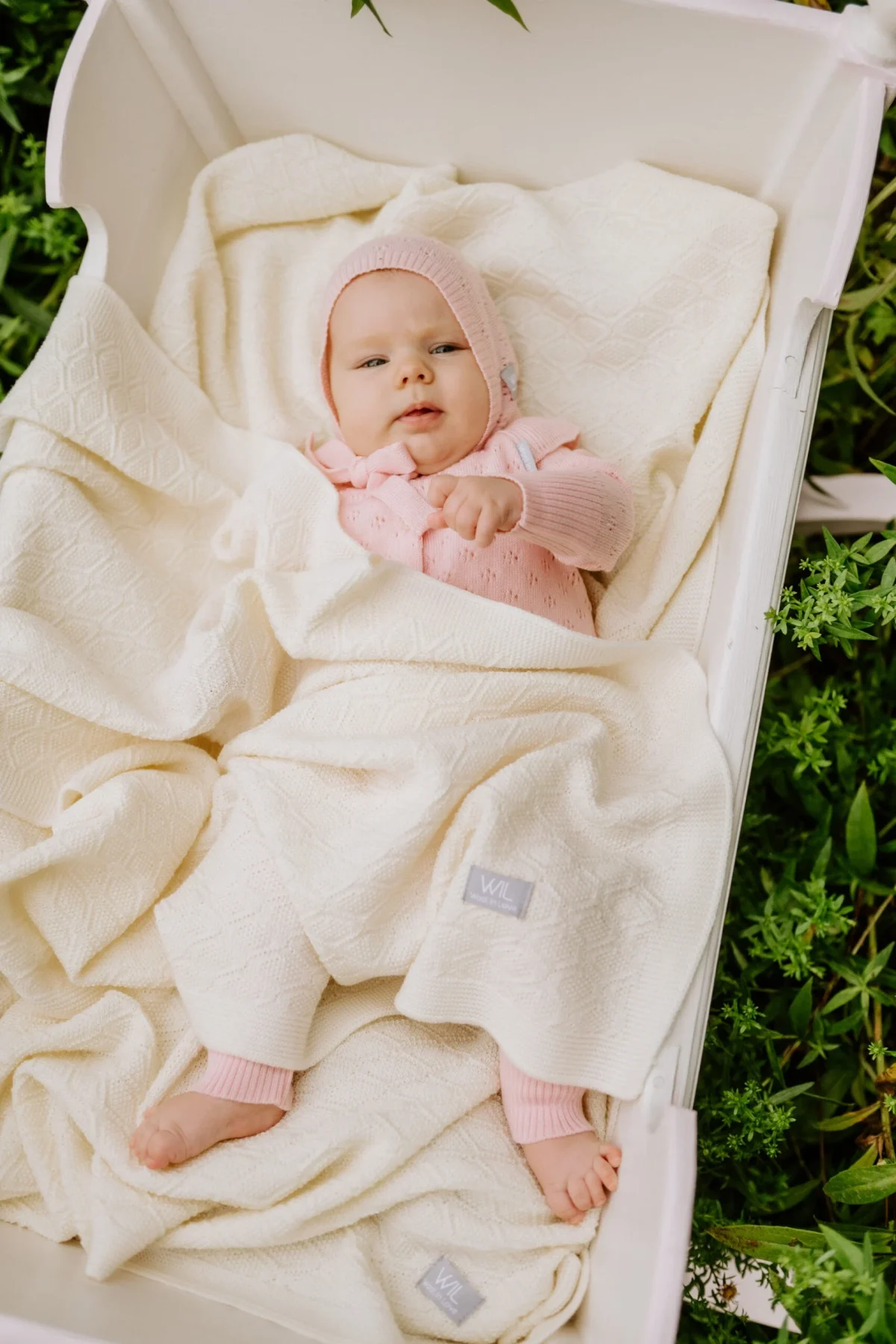 Merino wool baby blanket HAPPINESS, photo 9