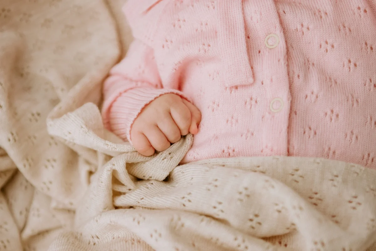 Merino wool baby blanket LOVE, photo 9