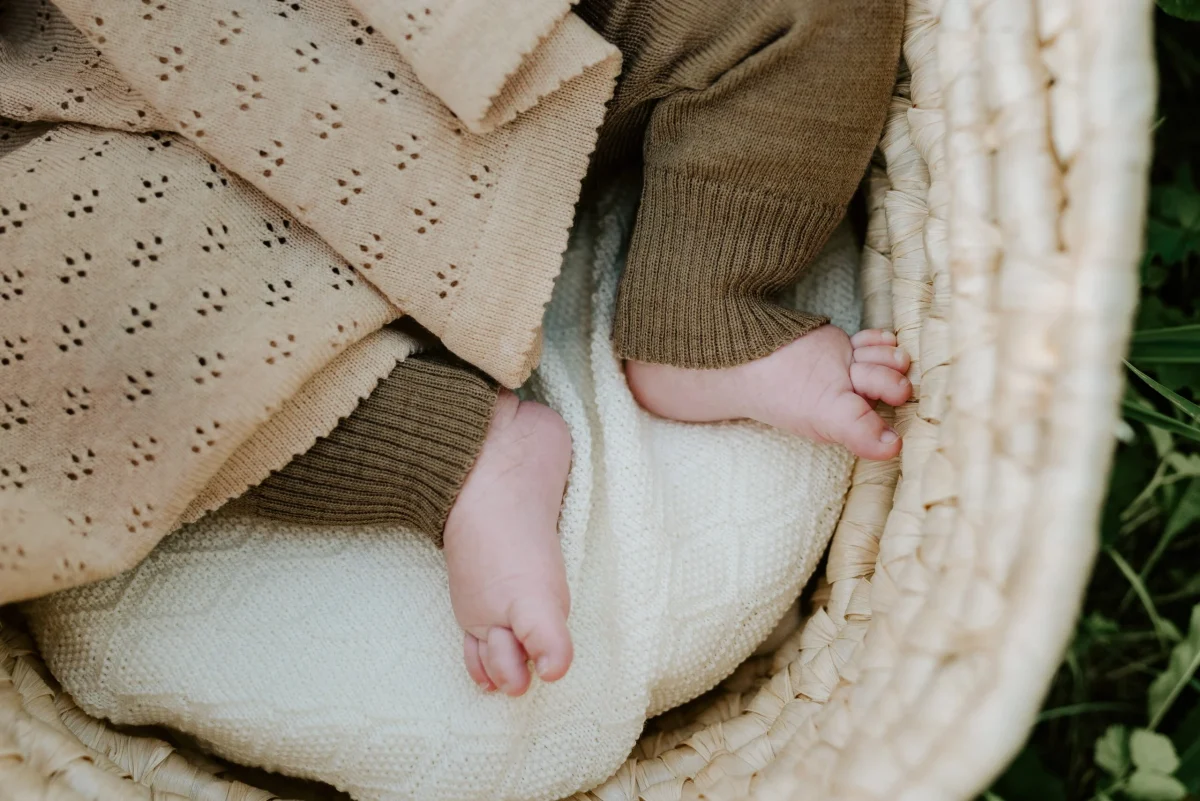 Merino wool baby blanket LOVE, photo 6