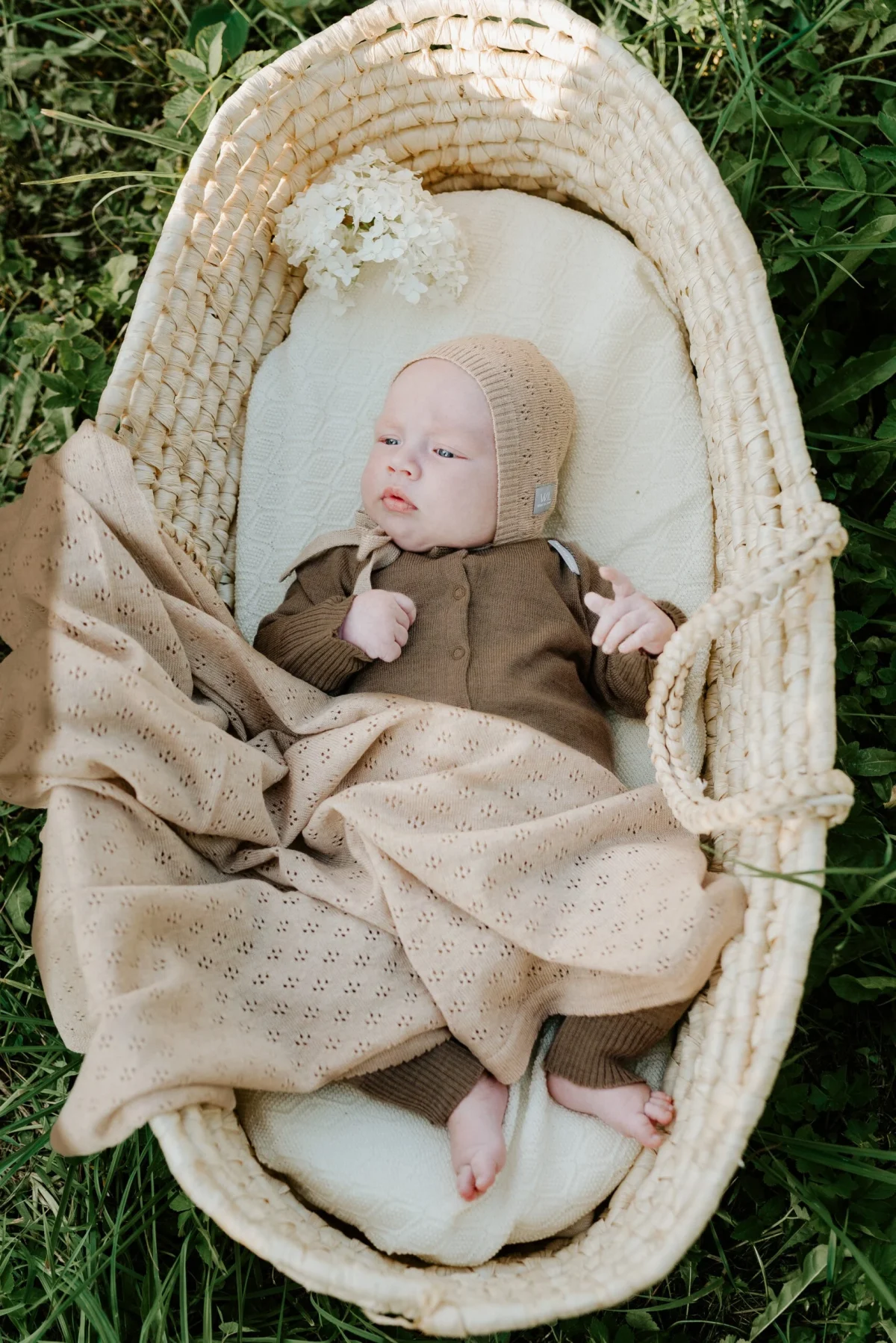 Merino wool baby blanket LOVE, photo 7