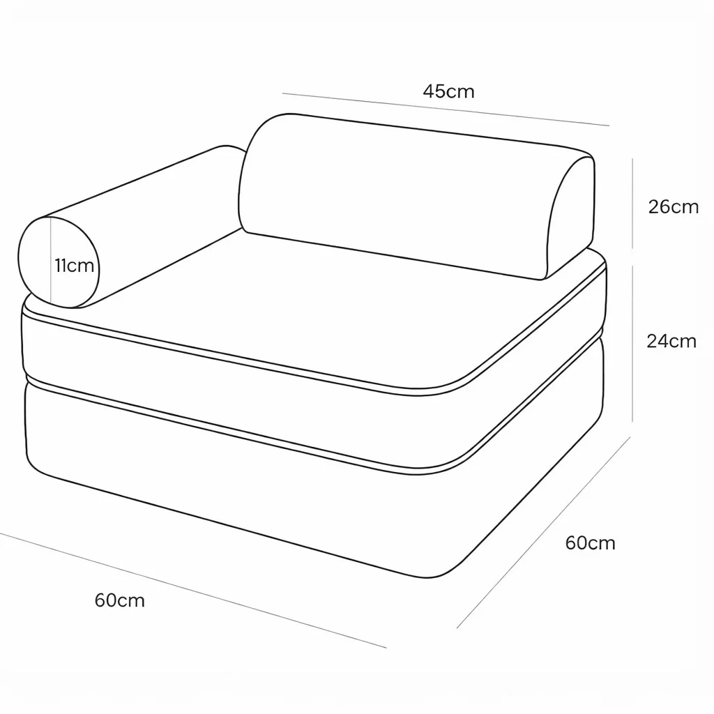 Modular Armchair for Child, Animal Print, photo 5