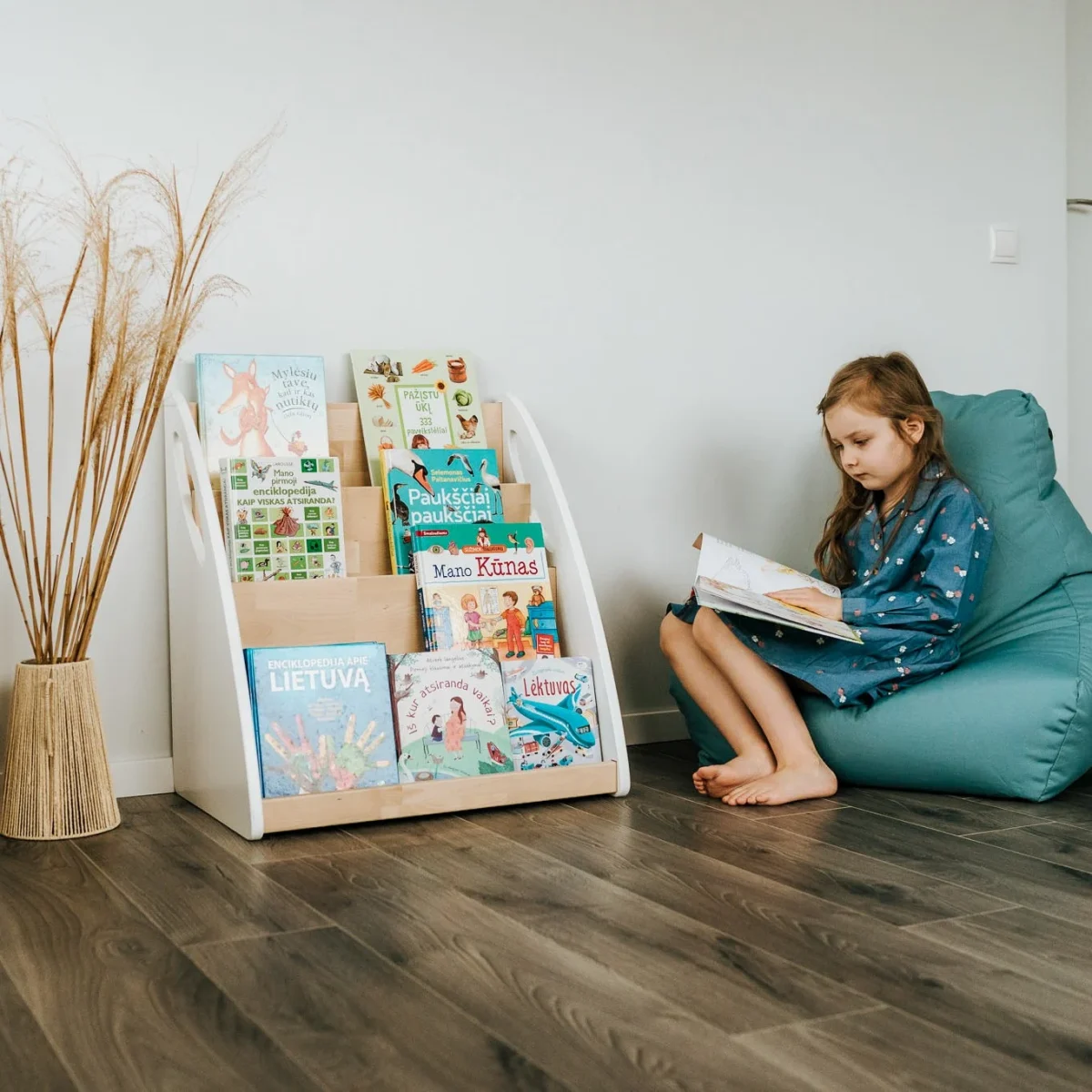 Montessori Bookshelf with Book Storage, 4 Shelves, photo 2