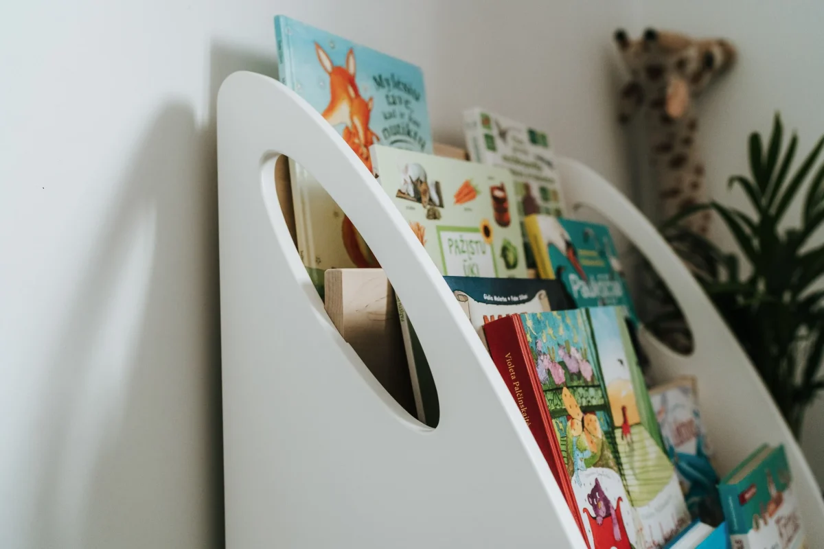 Montessori Bookshelf with Book Storage, 4 Shelves, photo 6
