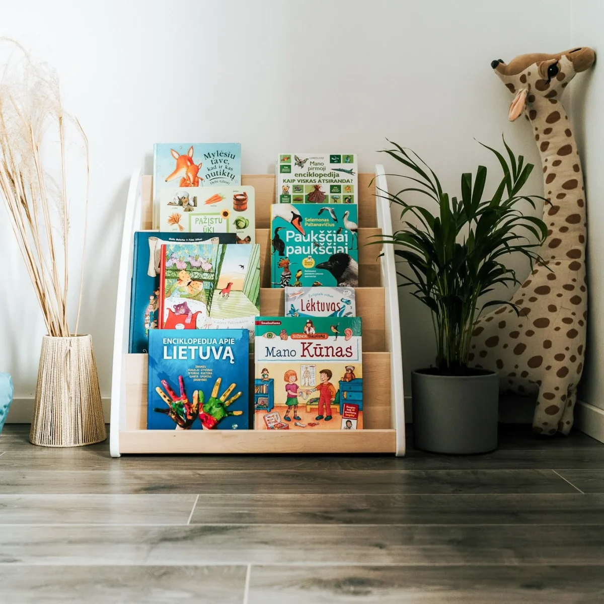 Montessori Bookshelf with Book Storage, 4 Shelves, photo 3