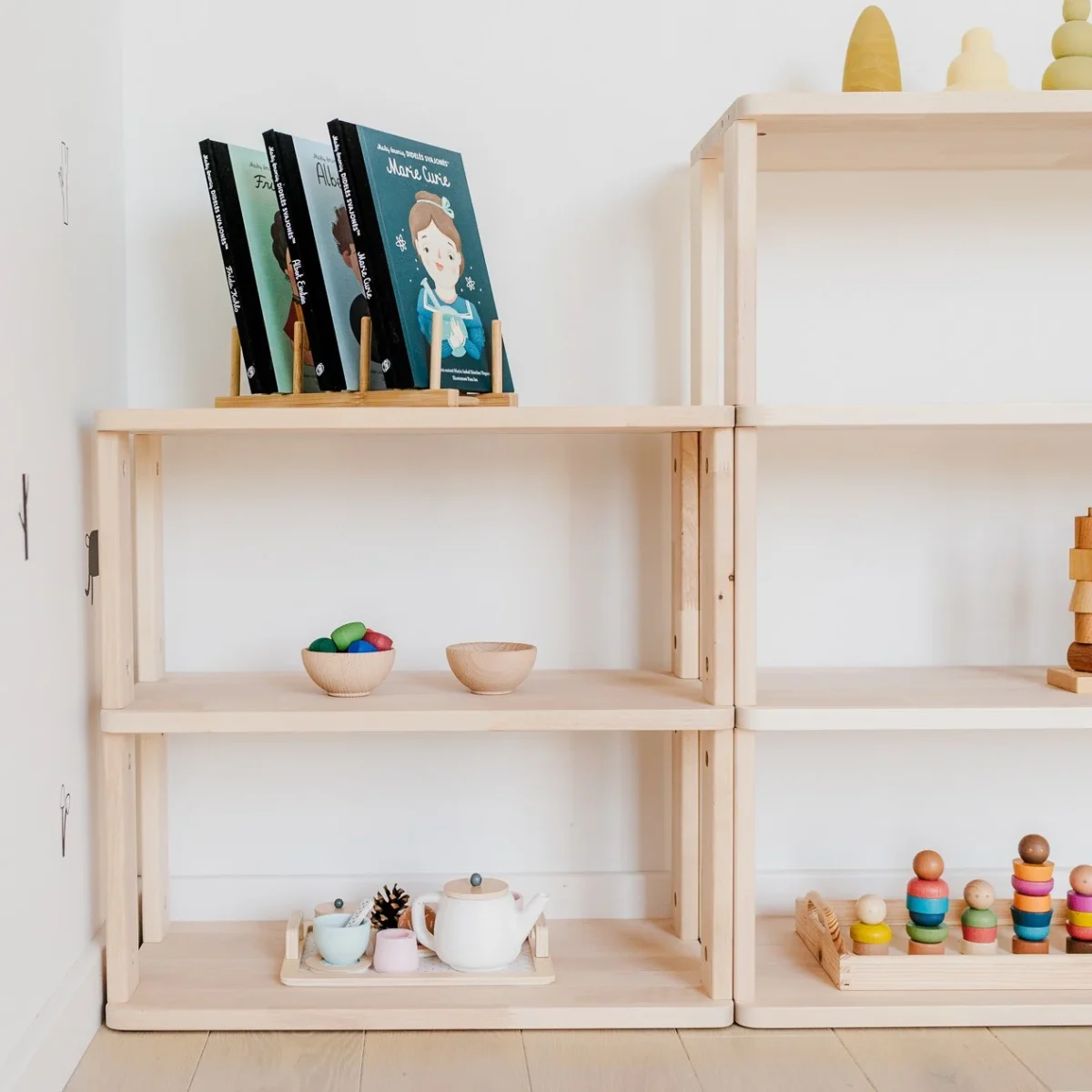 One Little Pine Straight Mini — Modular Montessori Shelf, photo 2