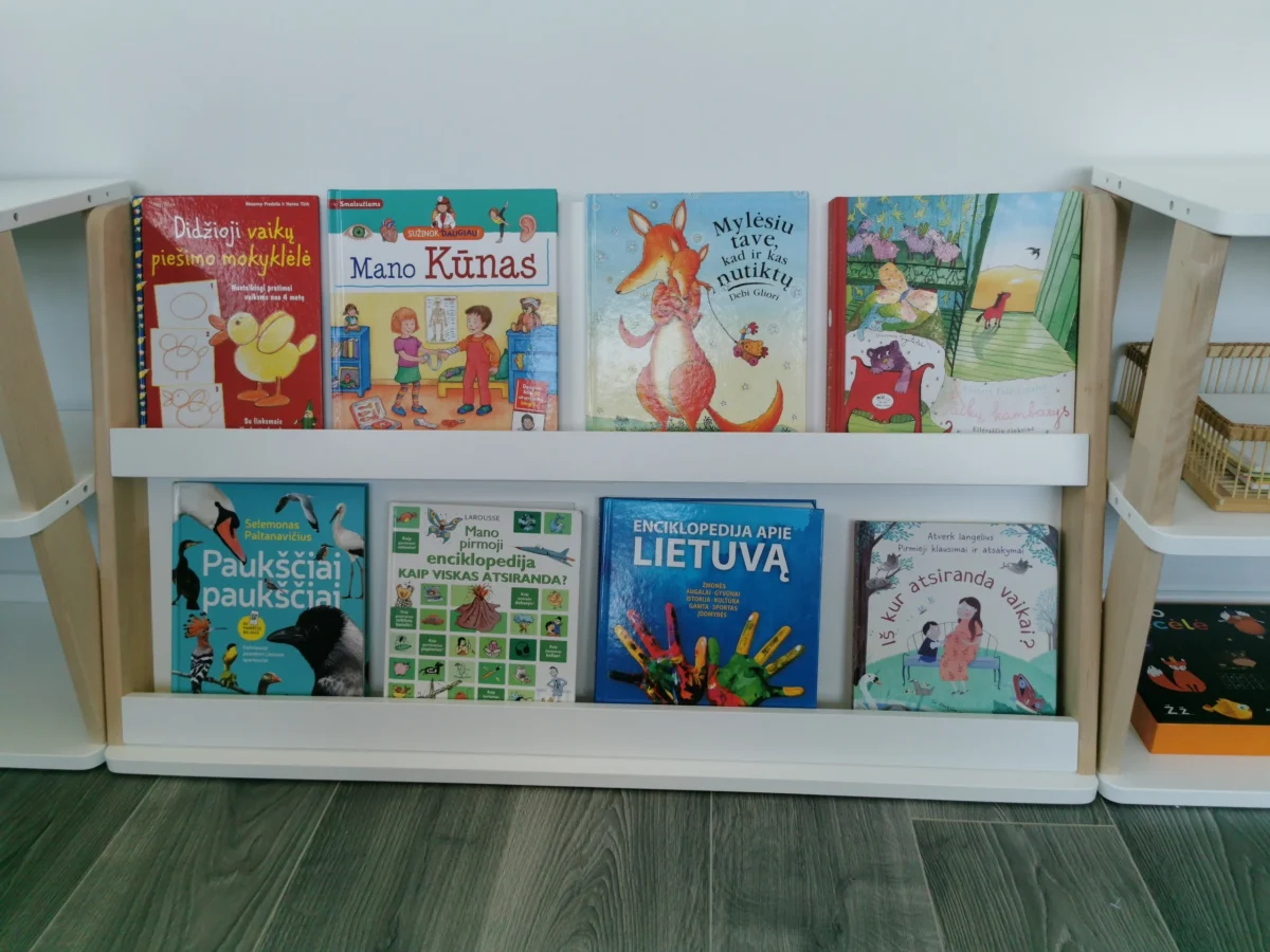 Modular Montessori Bookshelf with 2 Shelves, photo 5