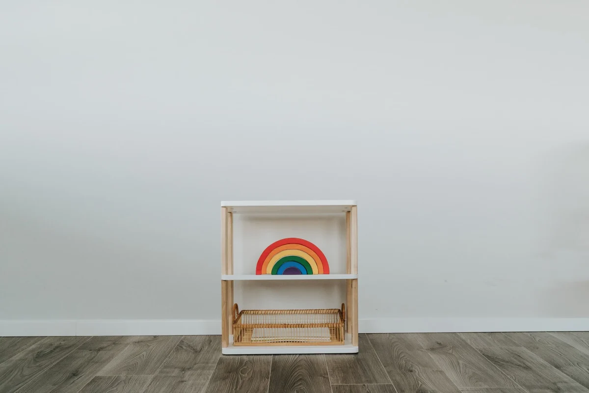 One Little Pine Straight Mini — Modular Montessori Shelf