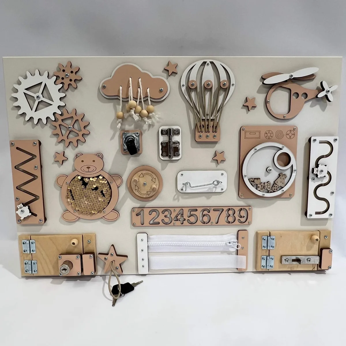 Busy Board with Doors and Locks, 40 × 60 cm, photo 3