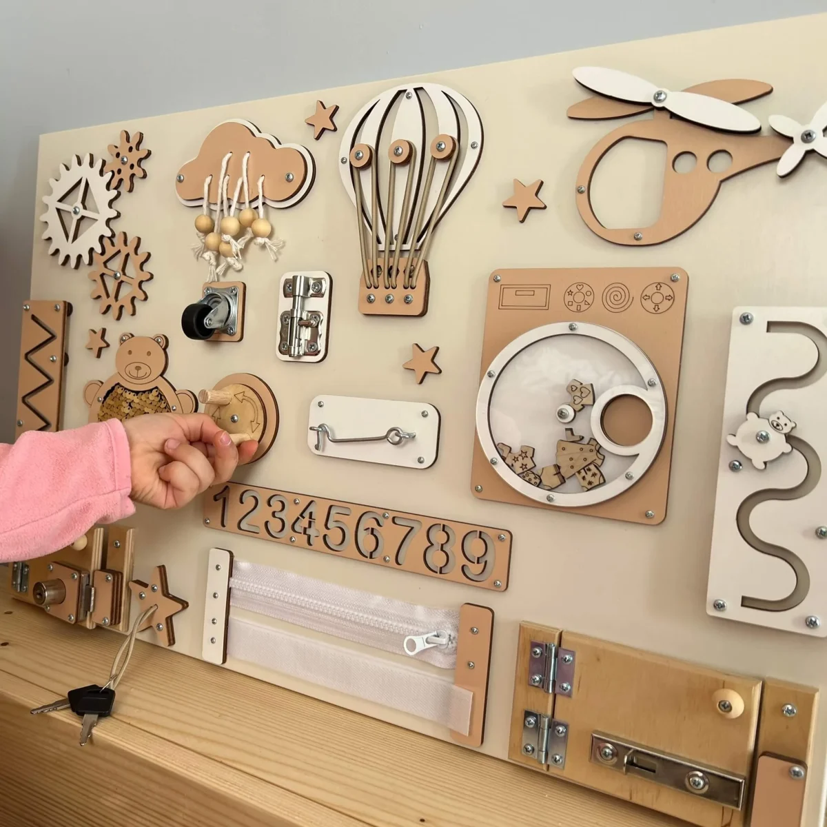 Busy Board with Doors and Locks, 40 × 60 cm, photo 2