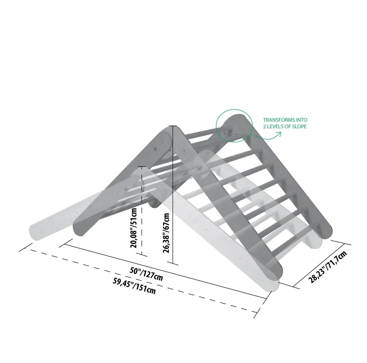 Climbing Triangle, 8 Rungs per Side, No Ramp, photo 9