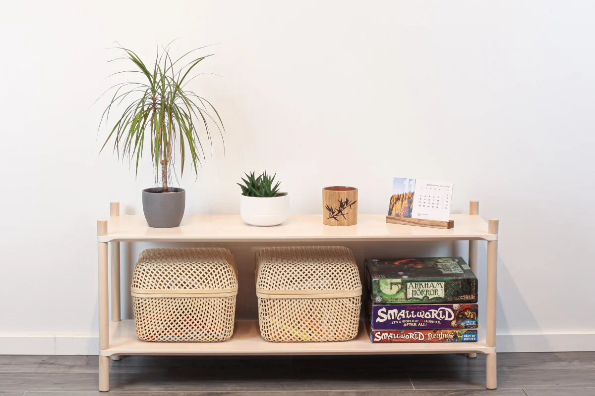 Montessori-Inspired Birch Shelving Unit Large, 110 cm