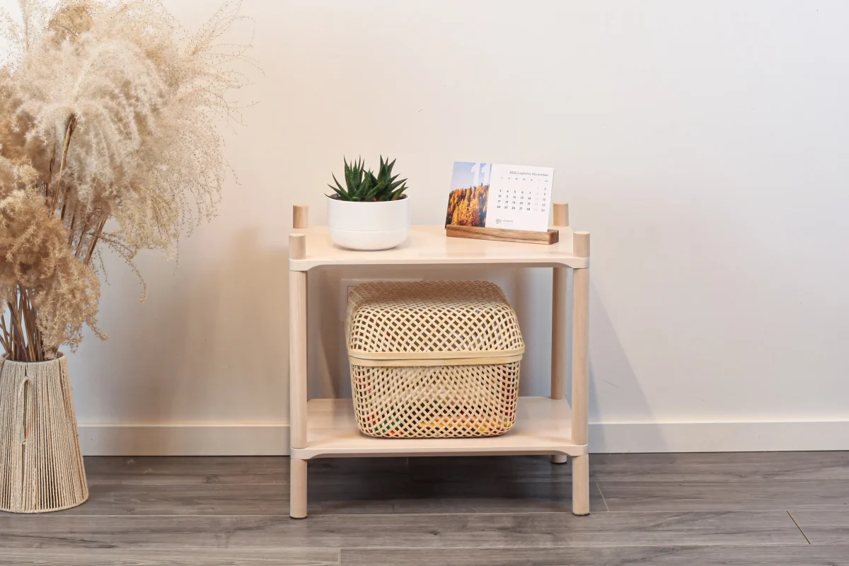 Montessori-Inspired Birch Shelving Unit Small, 50 cm
