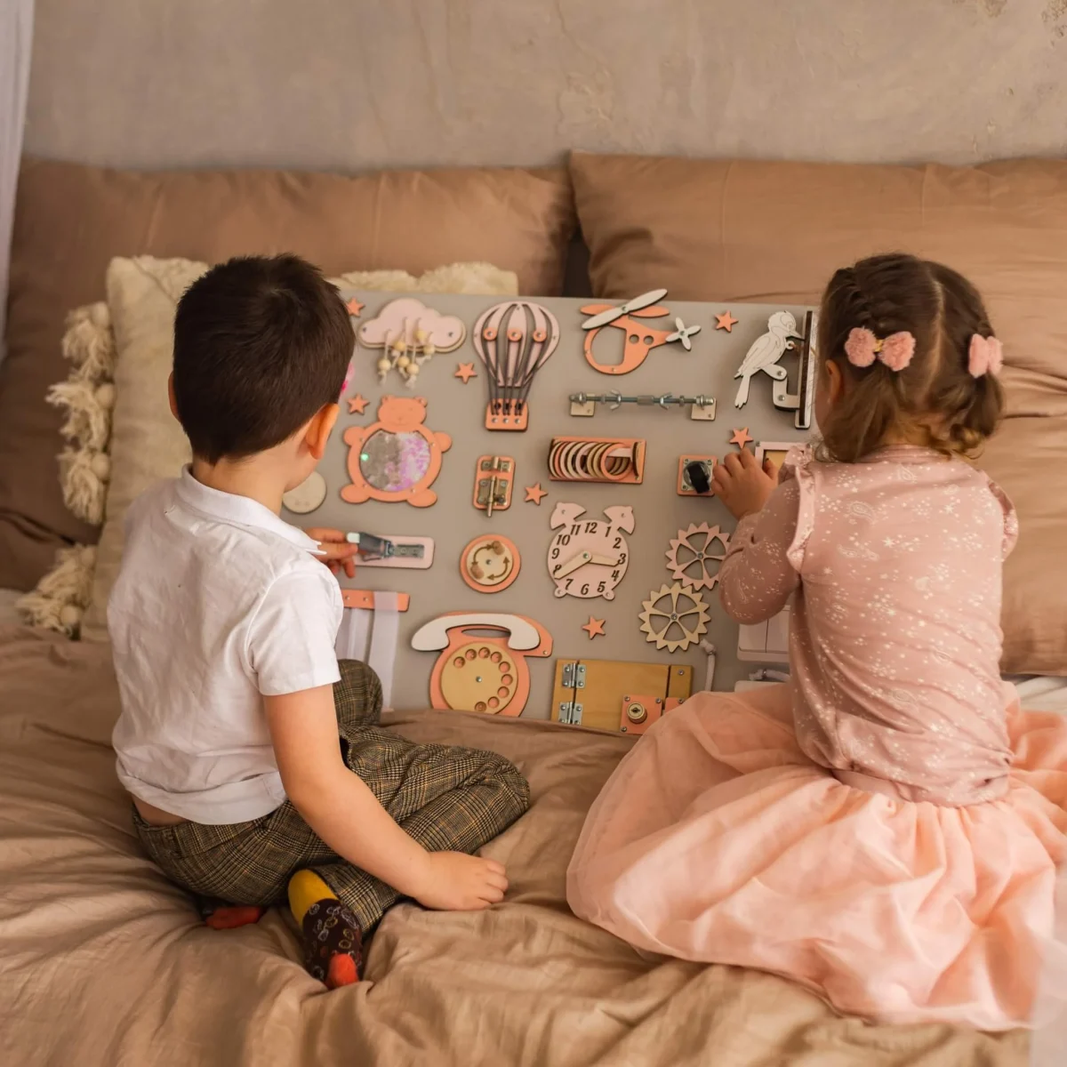 BusyBunnyToys Marvel — Montessori Busy Board, 50 × 60 cm, photo 4