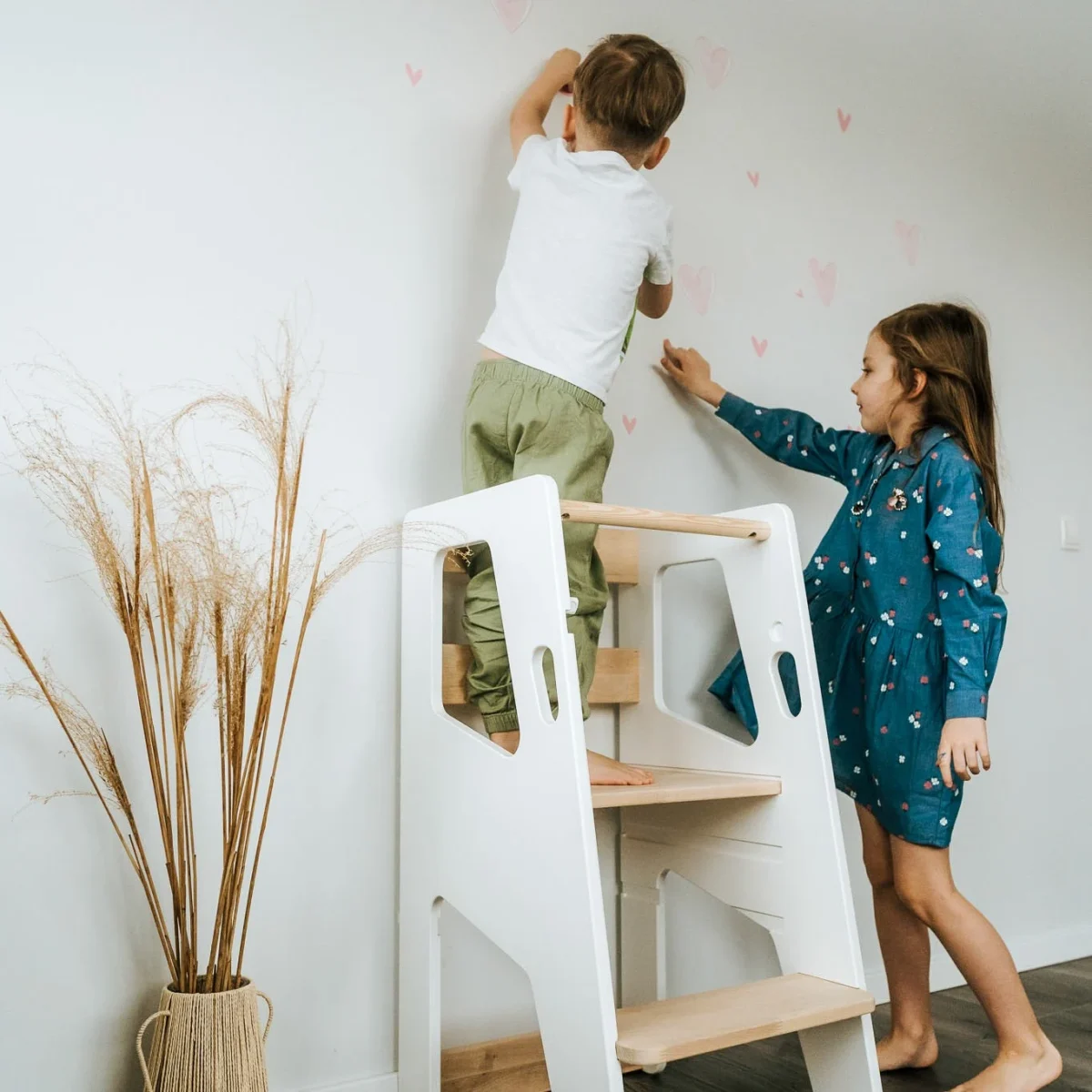 One Little Pine Safety+ — Montessori Tower with Lockable Front Plank, photo 2