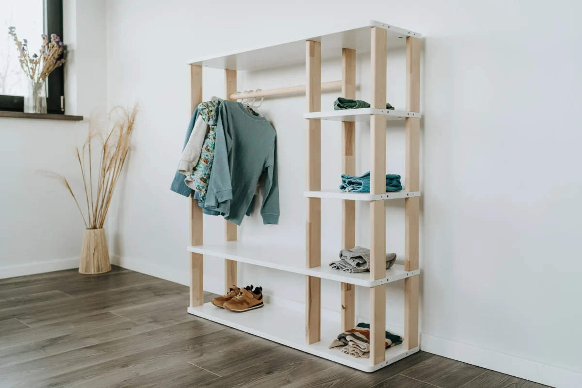 Modular Montessori Wardrobe, Solid Wood, photo 4