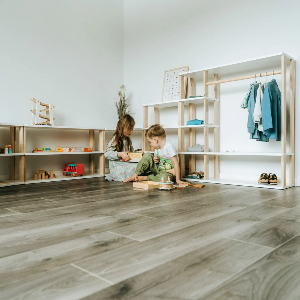 Modular Montessori Wardrobe, Solid Wood, photo 8