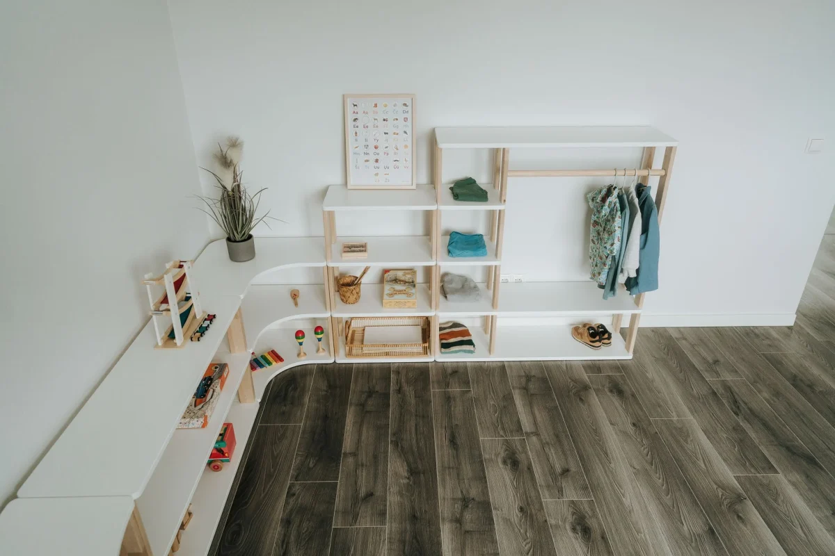 Modular Montessori Wardrobe, Solid Wood, photo 5