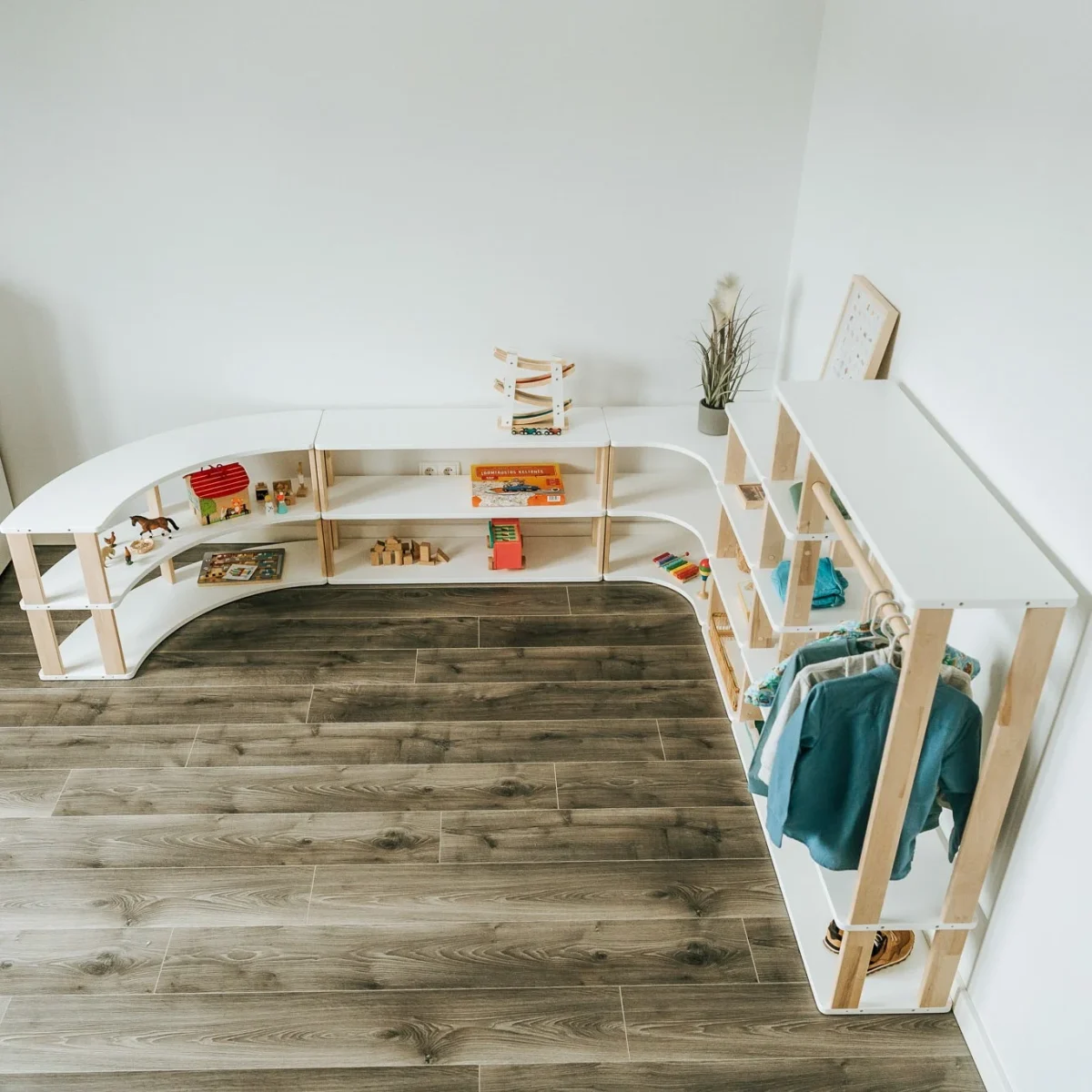 Modular Montessori Wardrobe, Solid Wood, photo 9