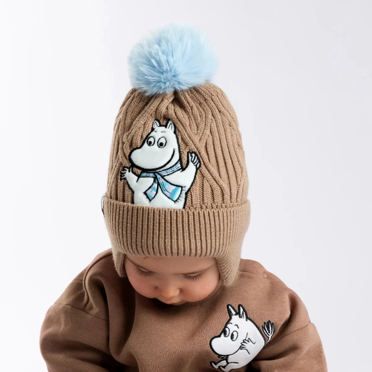 Moomintroll — Kids Winter Beanie, Beige