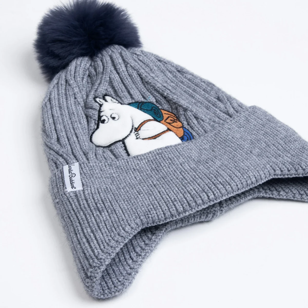 Moomintroll — Kids Beanie, Grey, 47–55 cm, photo 3