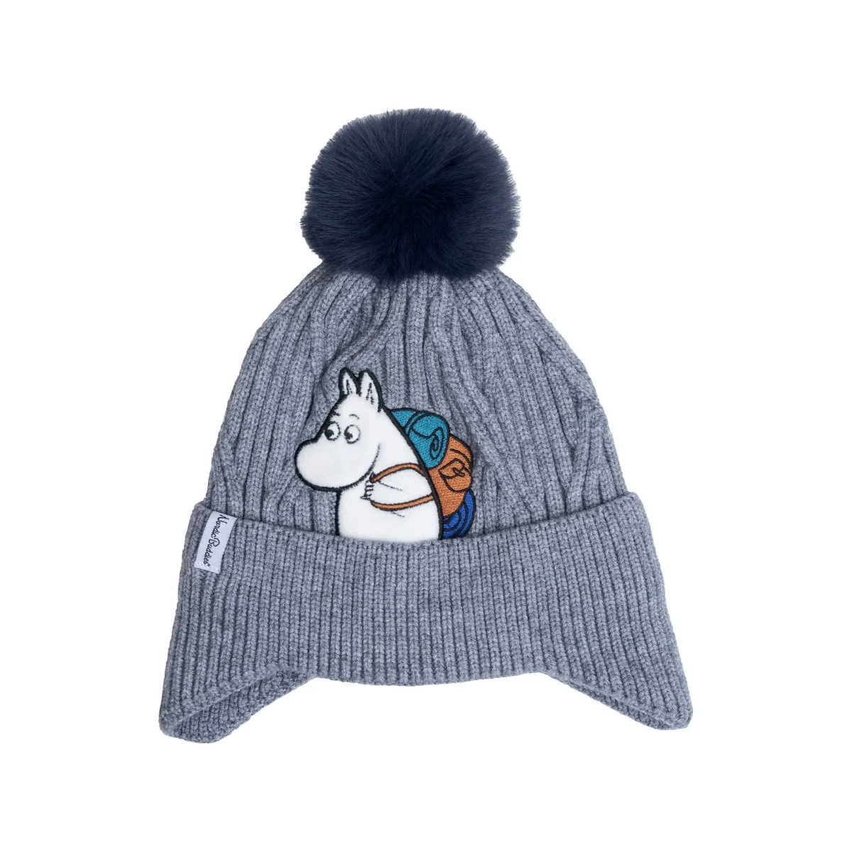 Moomintroll — Kids Beanie, Grey, 47–55 cm