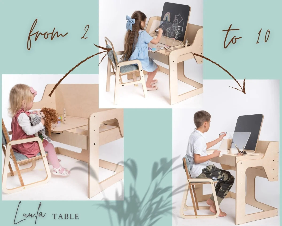 Multisensory Art Table/Desk Luula, photo 14