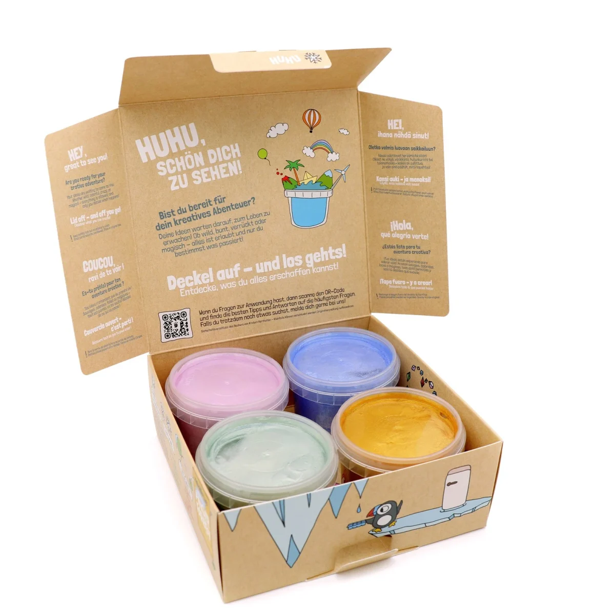 Neogrün Organic Glitter Finger Paint Set 4 × 90g, photo 7