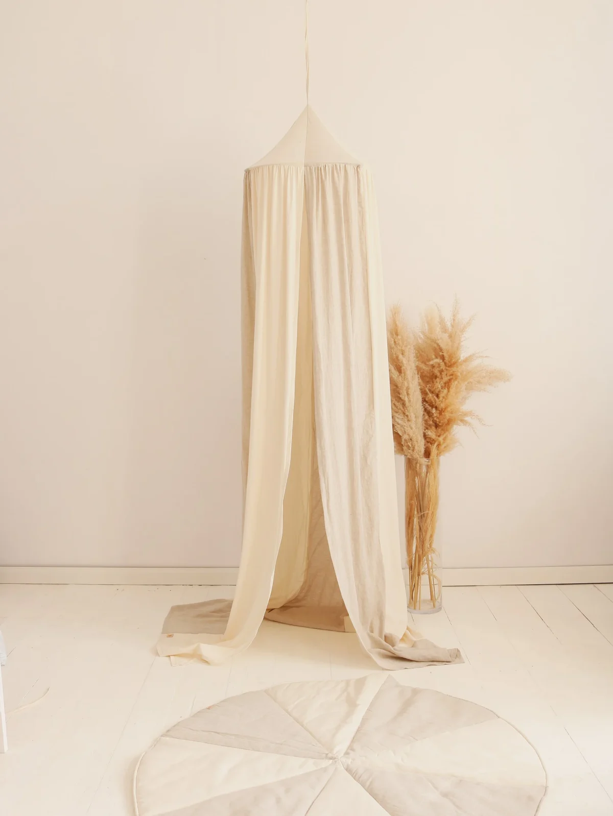 Cotton and Linen Canopy with 50 cm Hoop, photo 2