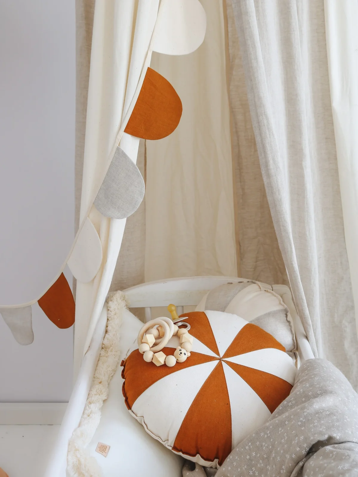 Cotton and Linen Canopy with 50 cm Hoop, photo 7