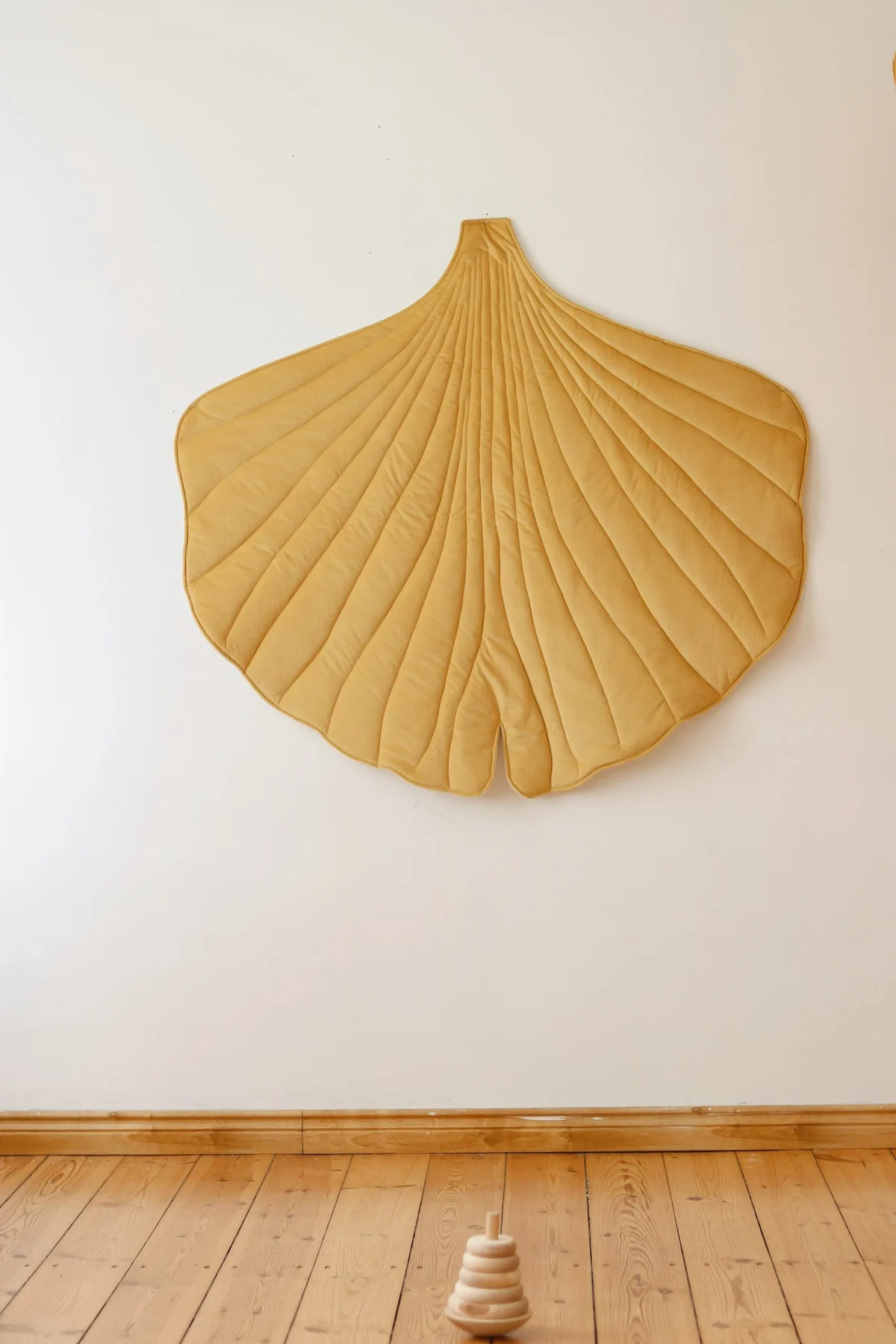 Double-Sided Ginkgo Leaf Playmat, Cotton and Velvet, photo 3